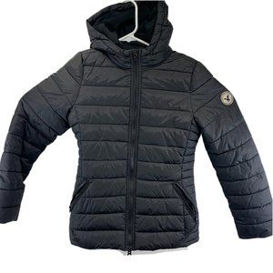 American Eagle 77 Kids Black Winter Puffer Jacket XL 14